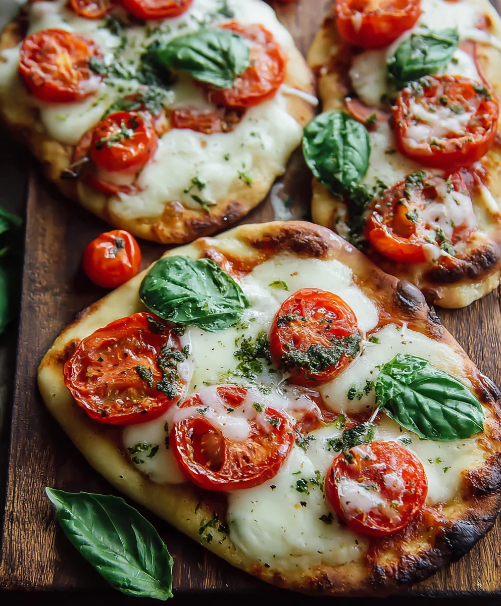 Easy Caprese Naan Pizza-Quick Delicious Meal
