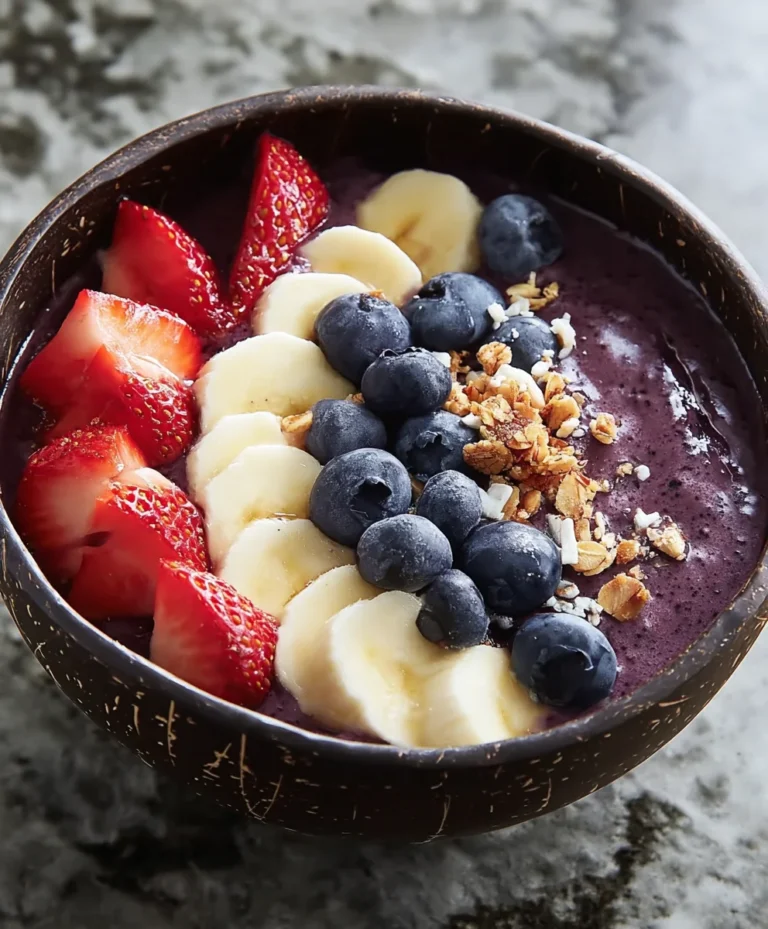 Easy Fresh Acai Breakfast Bowl Recipe