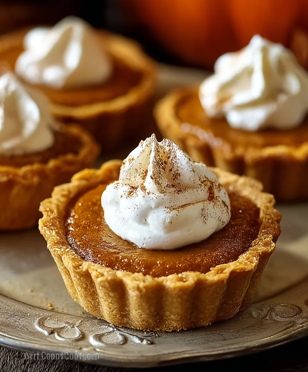 Easy Mini Pumpkin Pies - Delicious Fall Dessert