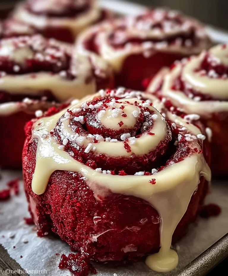 Red Velvet Cinnamon Rolls-Decadent Holiday Treat