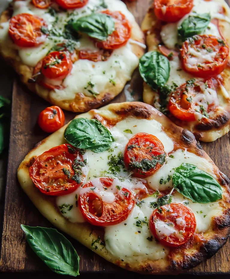 Easy Caprese Naan Pizza-Quick Delicious Meal