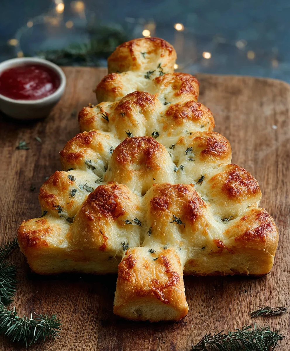 Cheesy Christmas Tree Bread - Festive & Fun Recipe