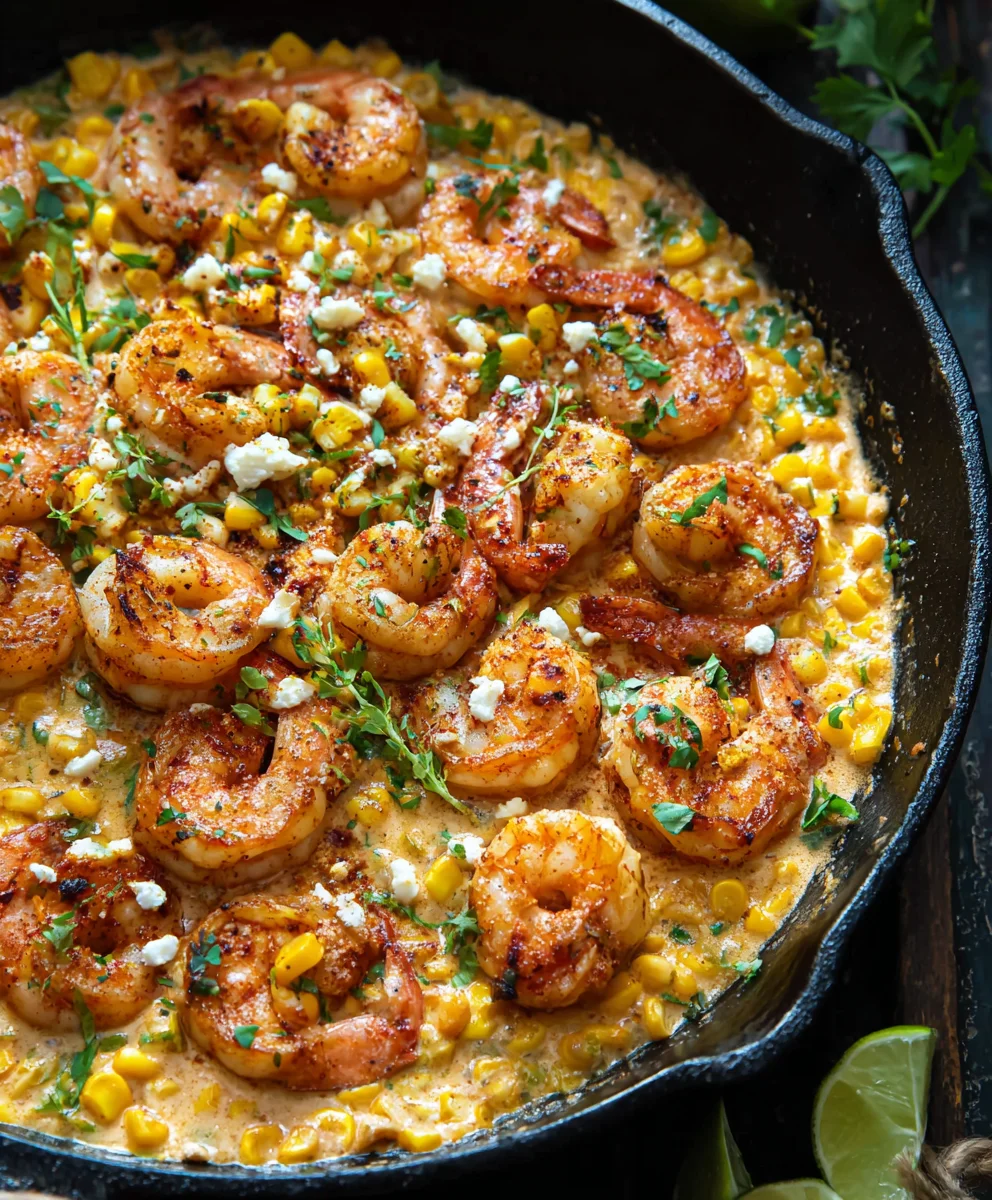 Creamy Shrimp Corn One-Pan Dinner - Minutes