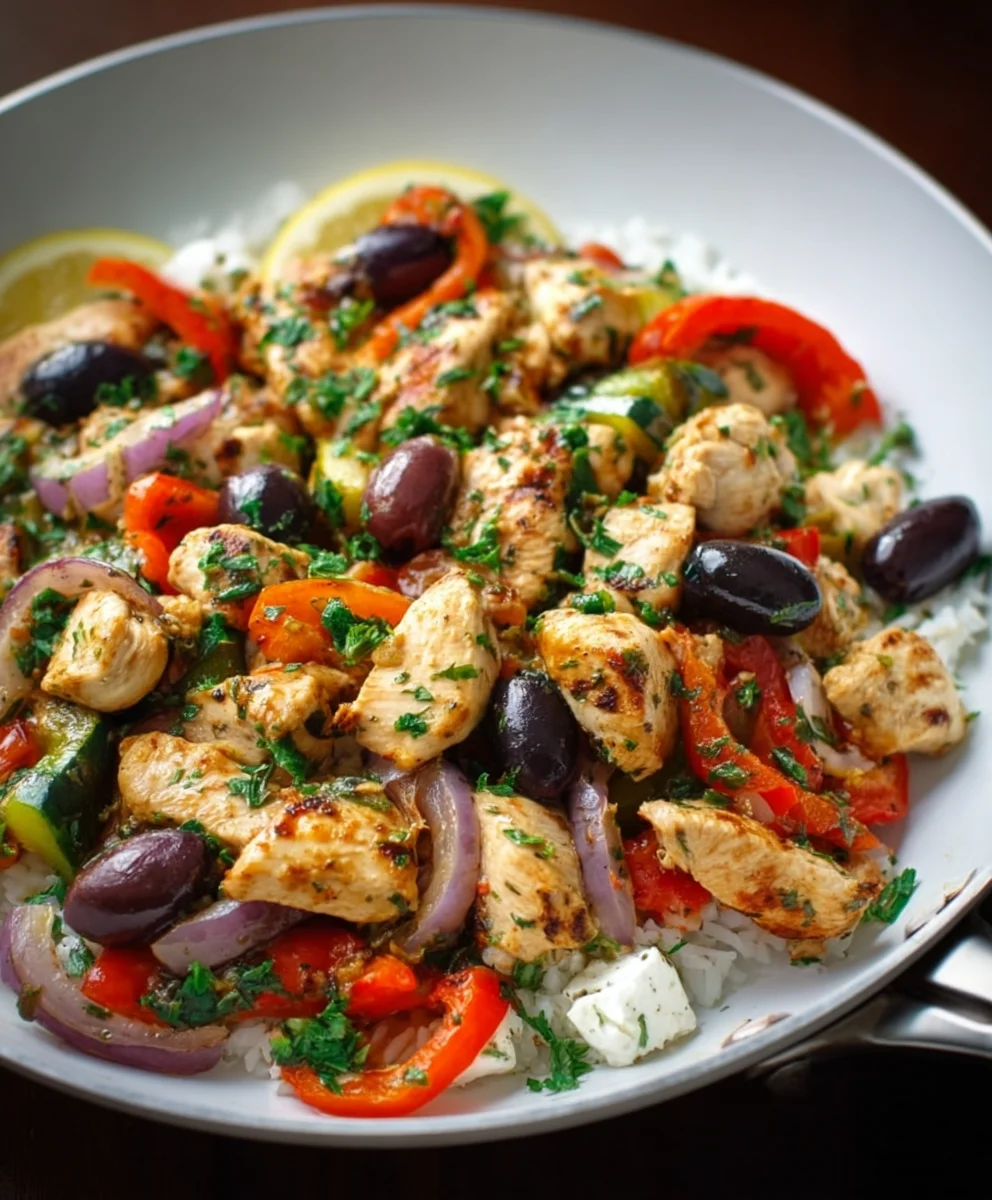 Easy Mediterranean Chicken Stir Fry - Quick Healthy Meal