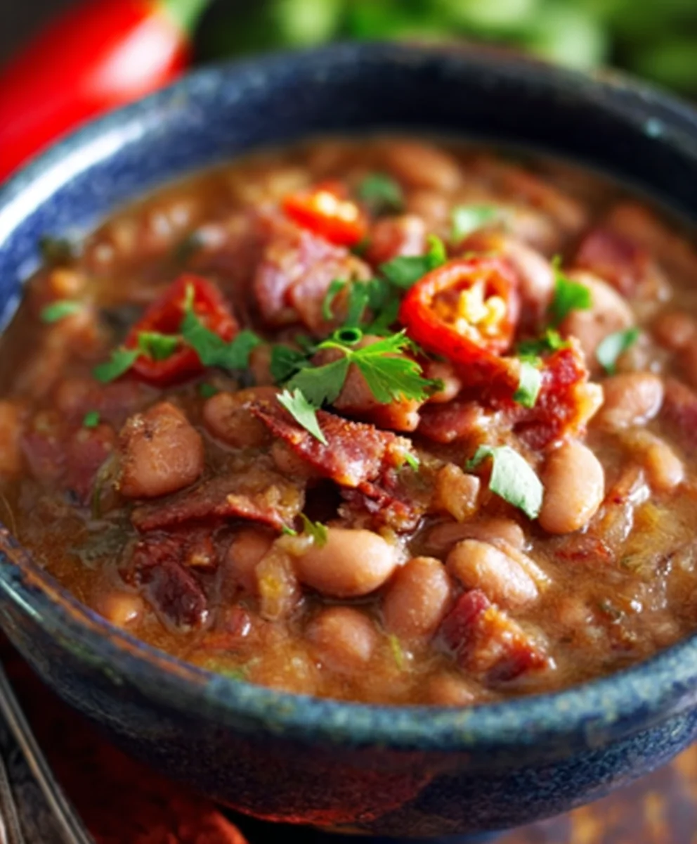 Frijoles Charros - Hearty Beef Pinto Beans Recipe