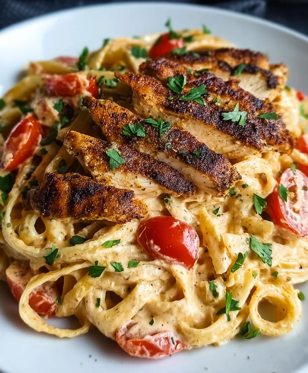 Quick Creamy Cajun Chicken Pasta-Easy Dinner
