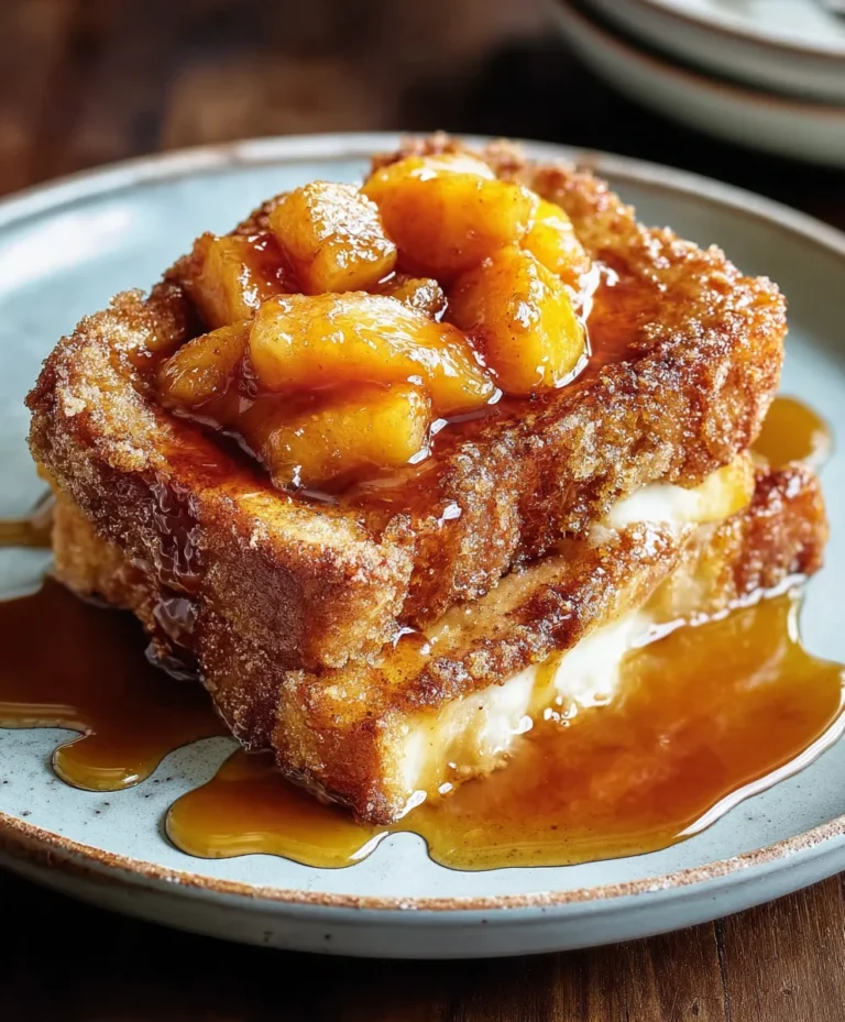 Easy Peach Cobbler French Toast – Brunch Favorite