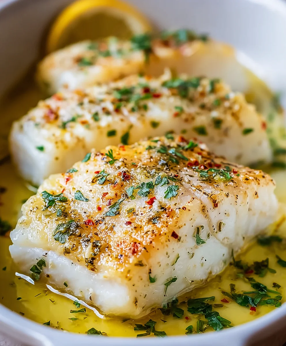 Easy Lemon Garlic Butter Baked Cod Recipe