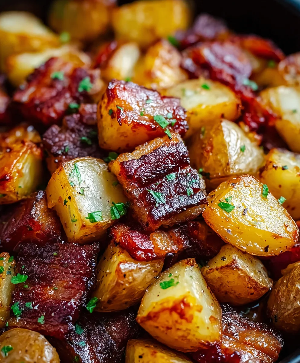 Honey Beef Beef Bacon Roasted Potatoes Recipe