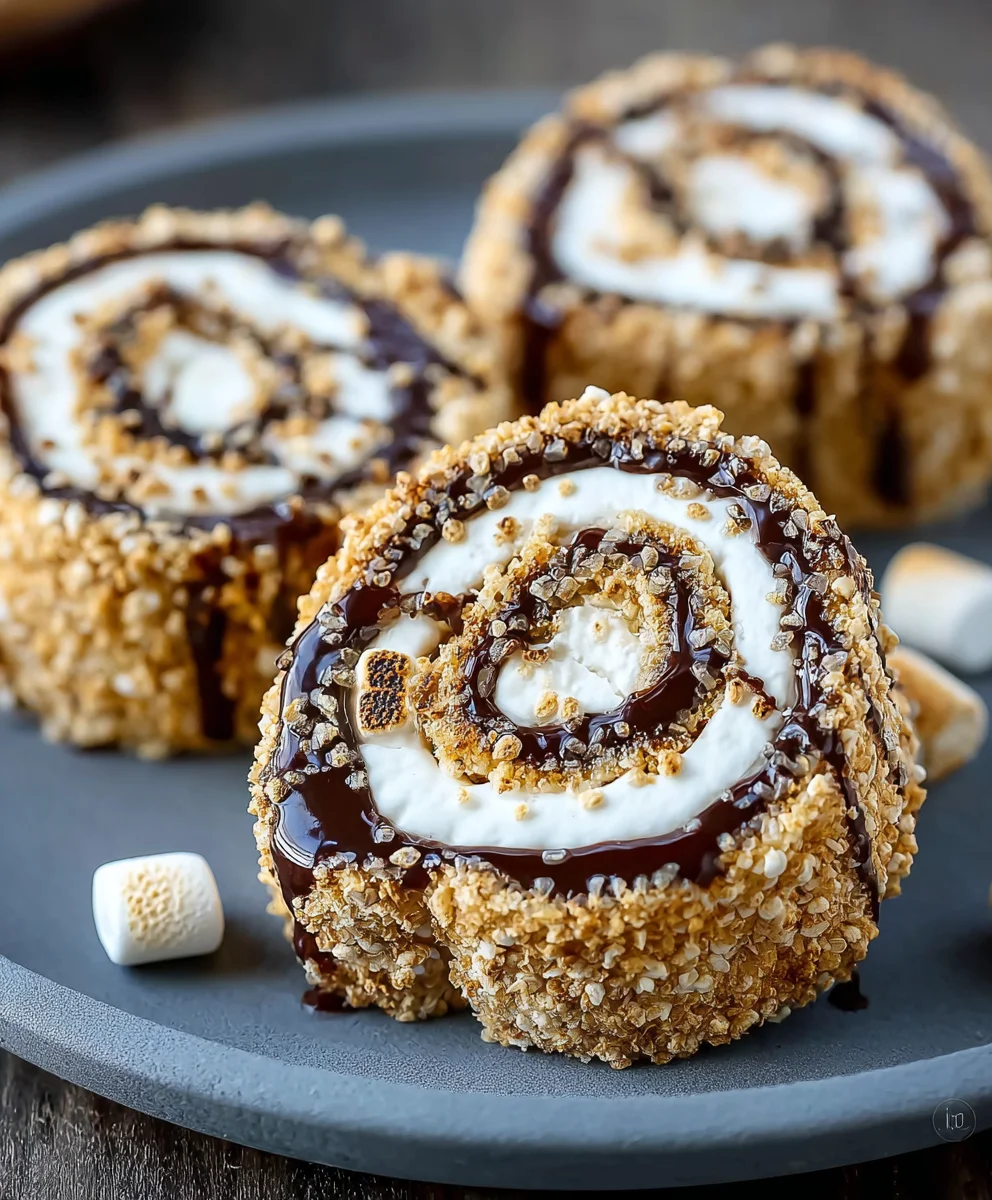 Easy Smores Pinwheels-Dessert Recipe