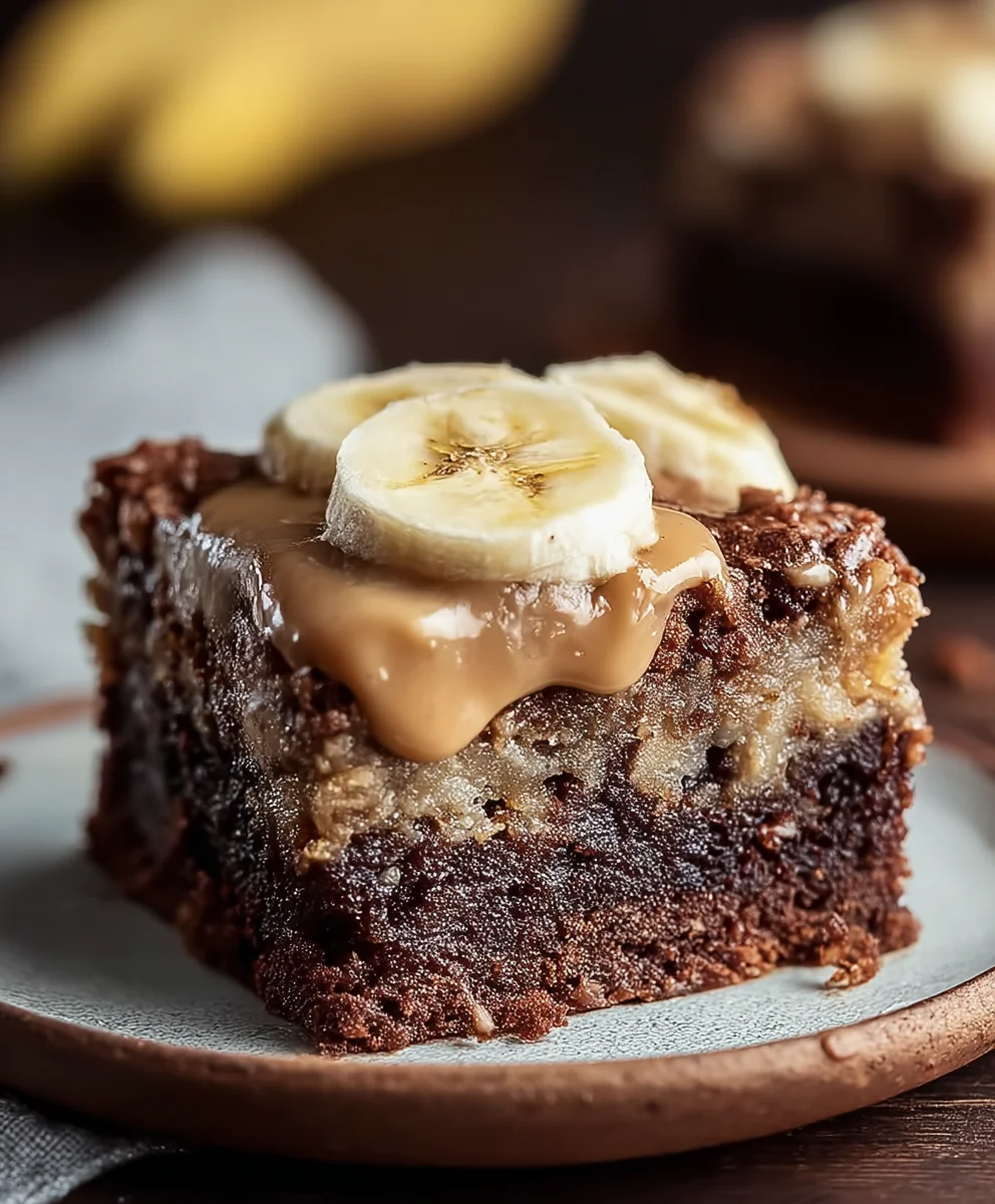 Homemade Banana Bread Brownies - Best Ever Recipe