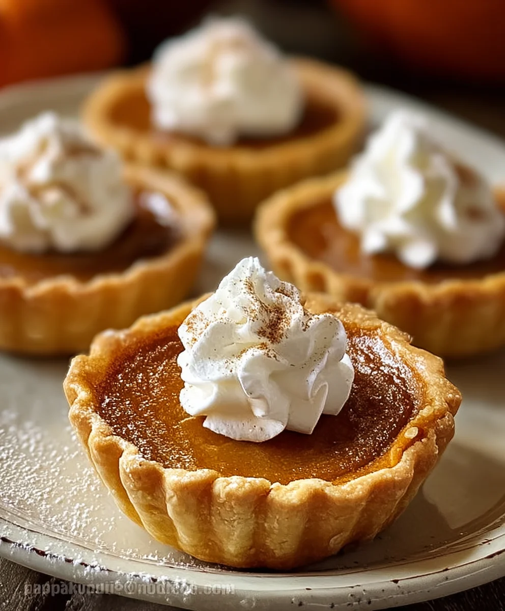 Easy Mini Pumpkin Pies - Delicious Fall Dessert