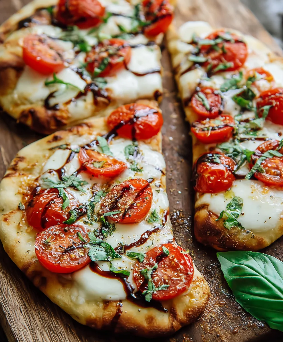 Easy Caprese Naan Pizza-Quick Delicious Meal