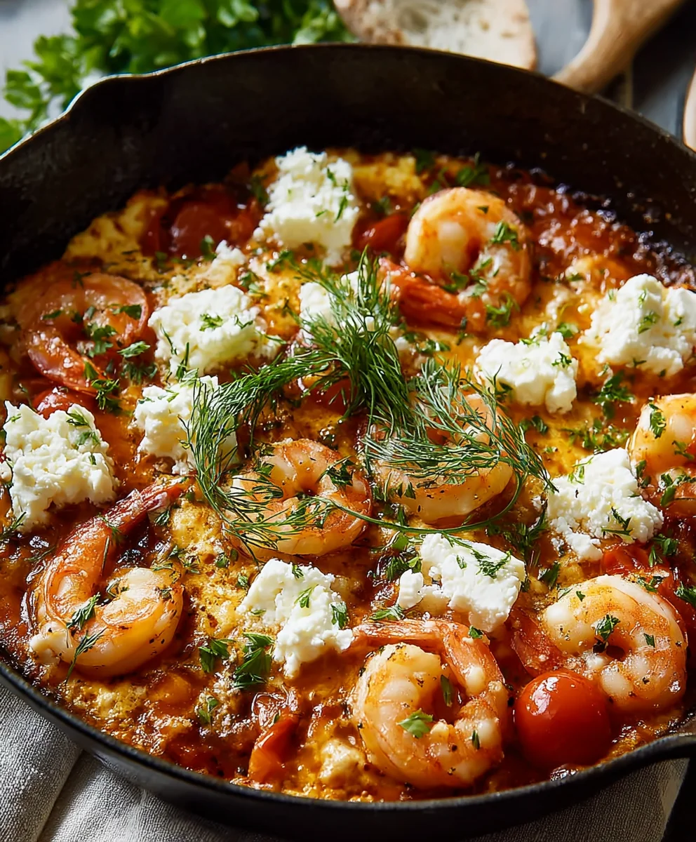Easy Shrimp Saganaki - A Flavorful Greek Shrimp Dish