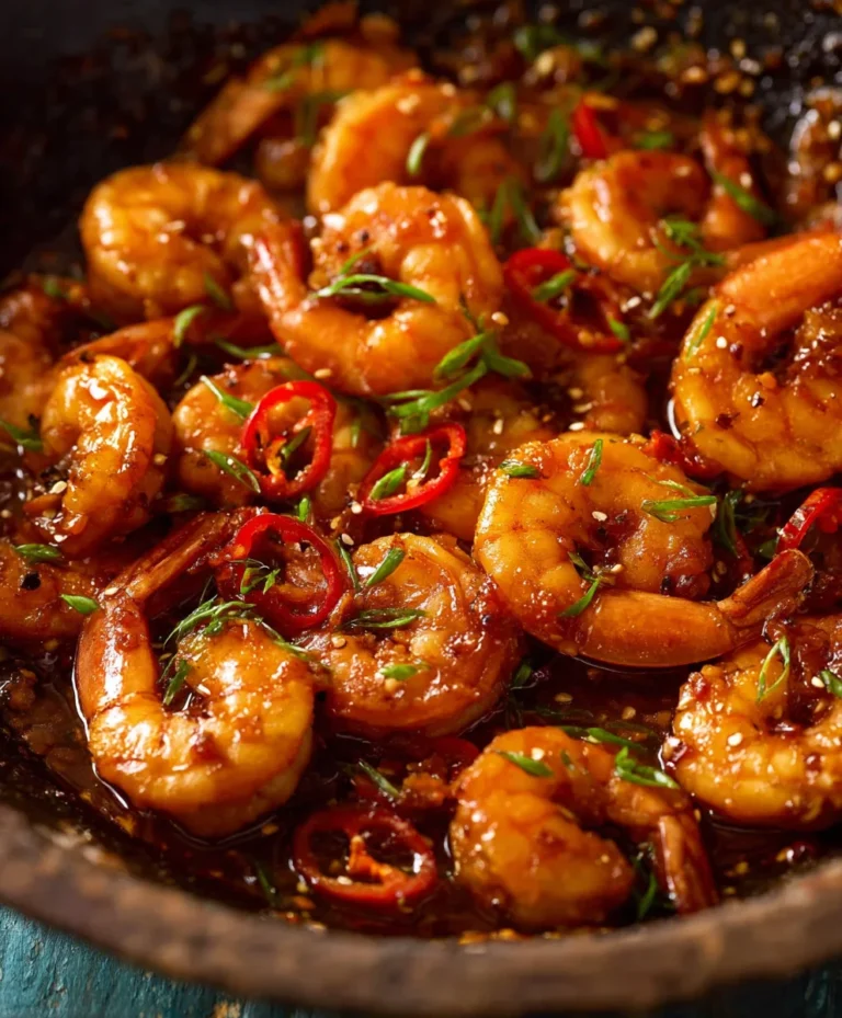 Asian Chilli Garlic Prawns Shrimp Recipe