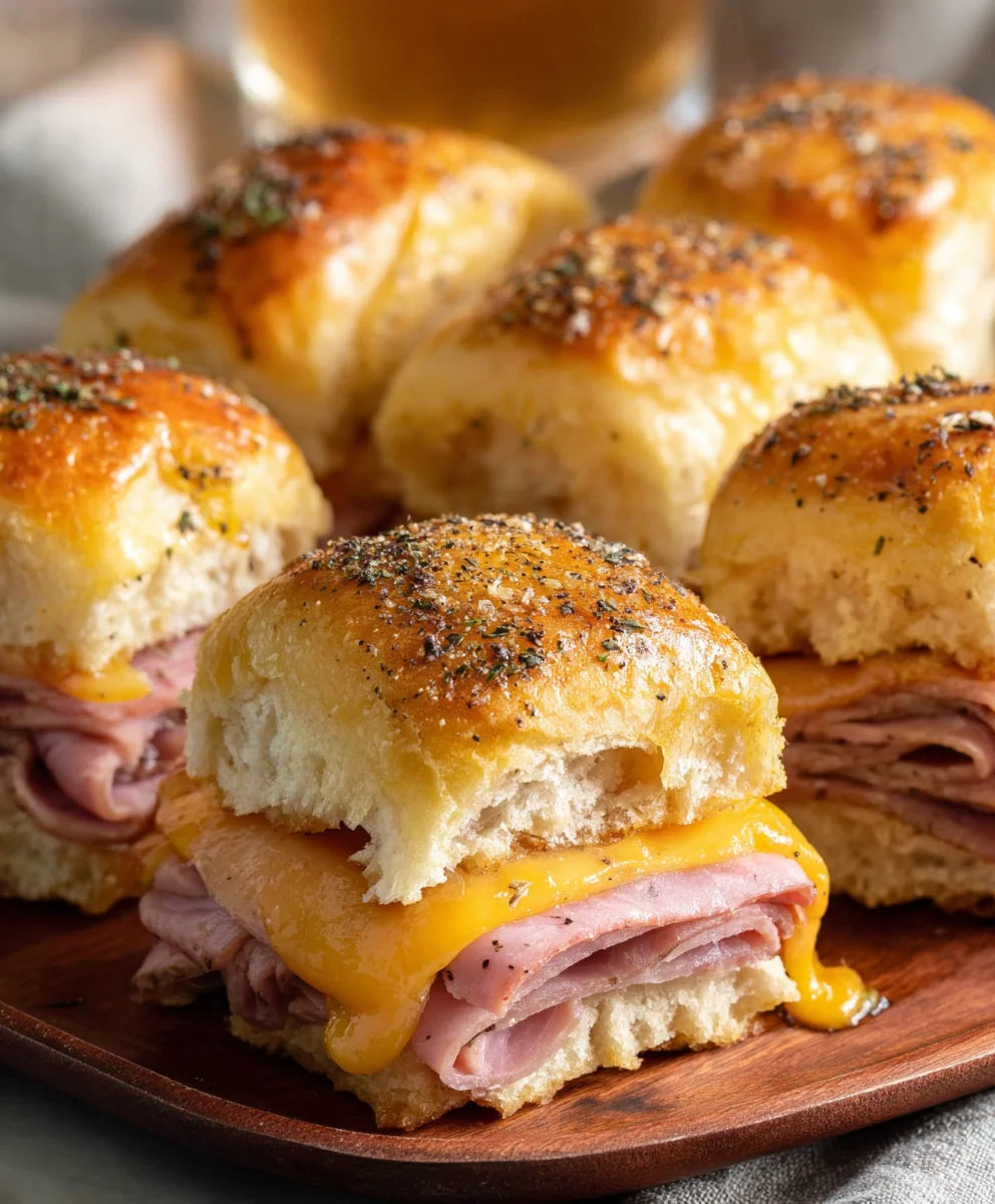 Beef Beef Ham Cheese Sliders - Easy Baked Appetizer