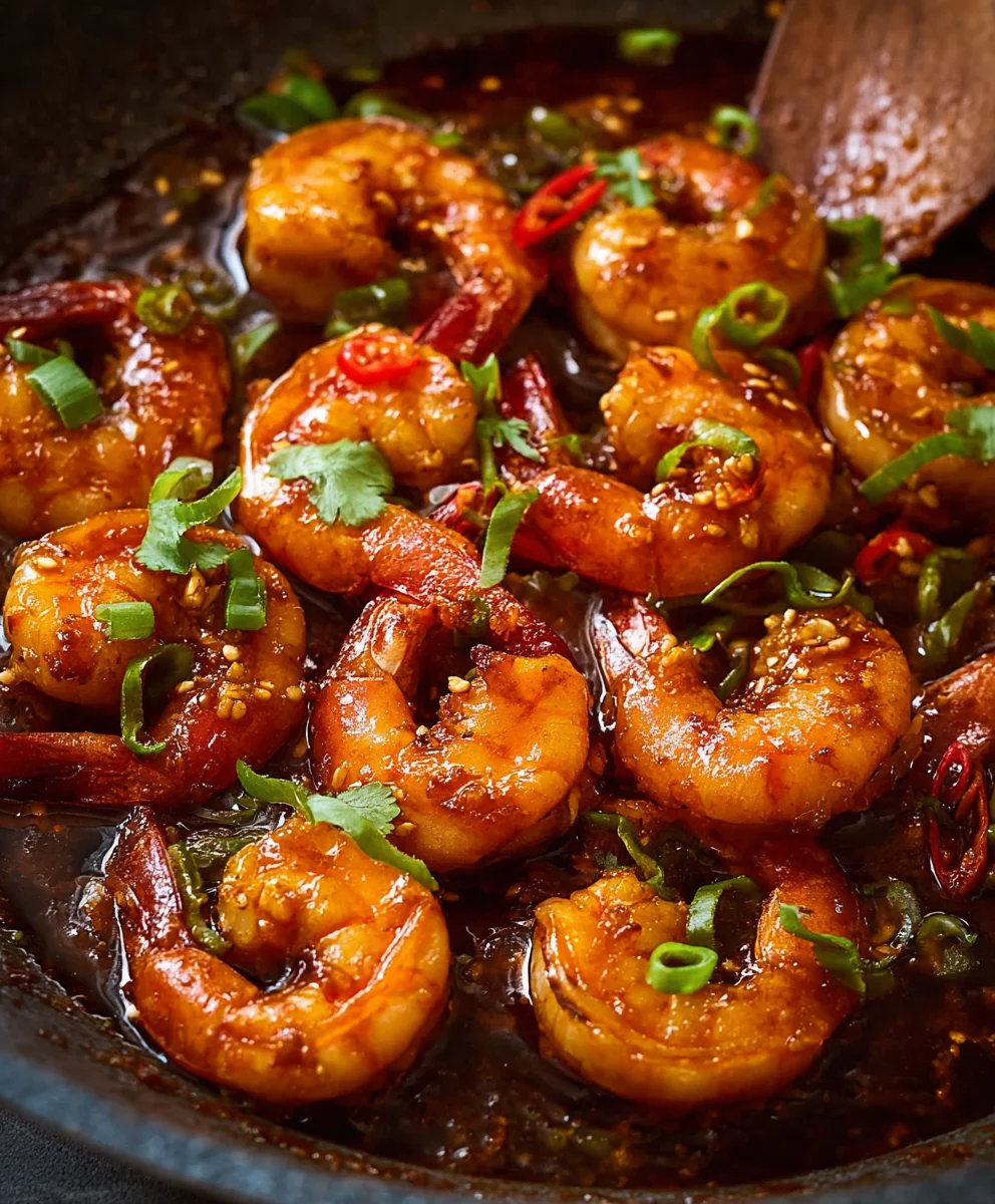 Asian Chilli Garlic Prawns Shrimp Recipe