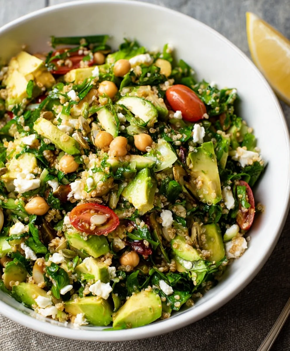 Jennifer Aniston Salad - Fresh Quinoa & Chickpea Recipe