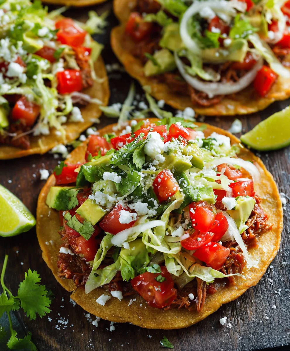 Easy Beef Tostada Recipe- Quick & Delicious Meal