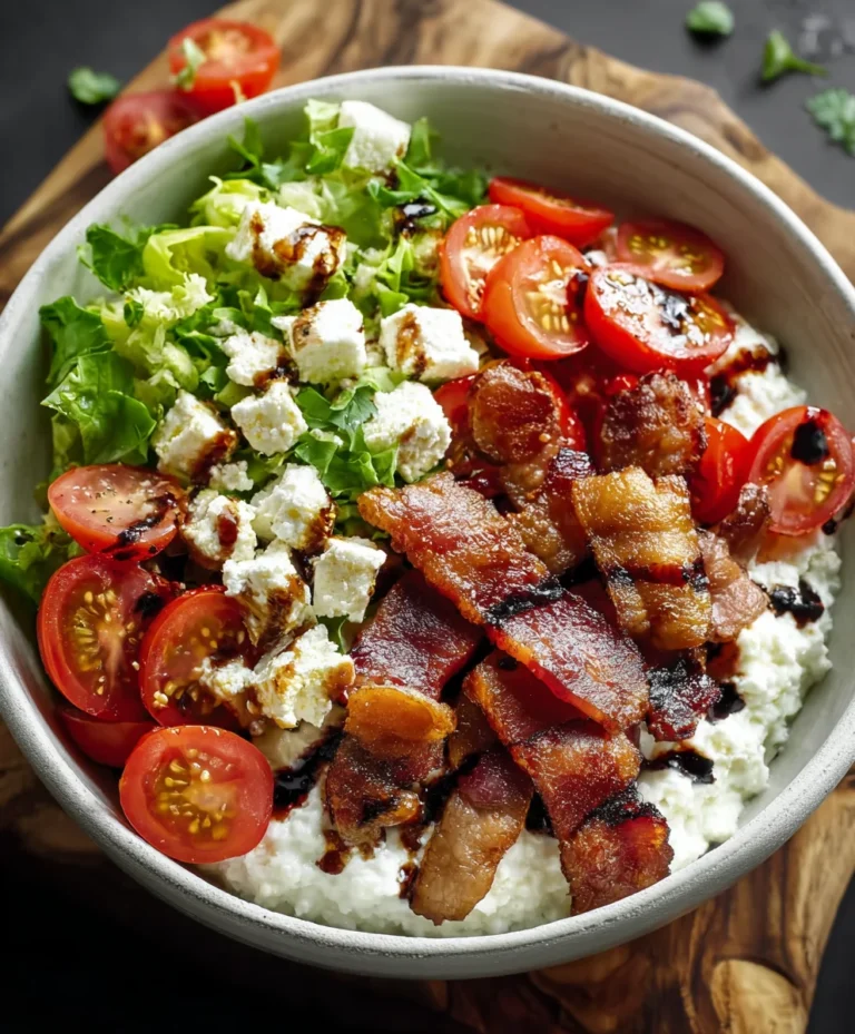 Easy BLT Cottage Cheese Bowl Recipe