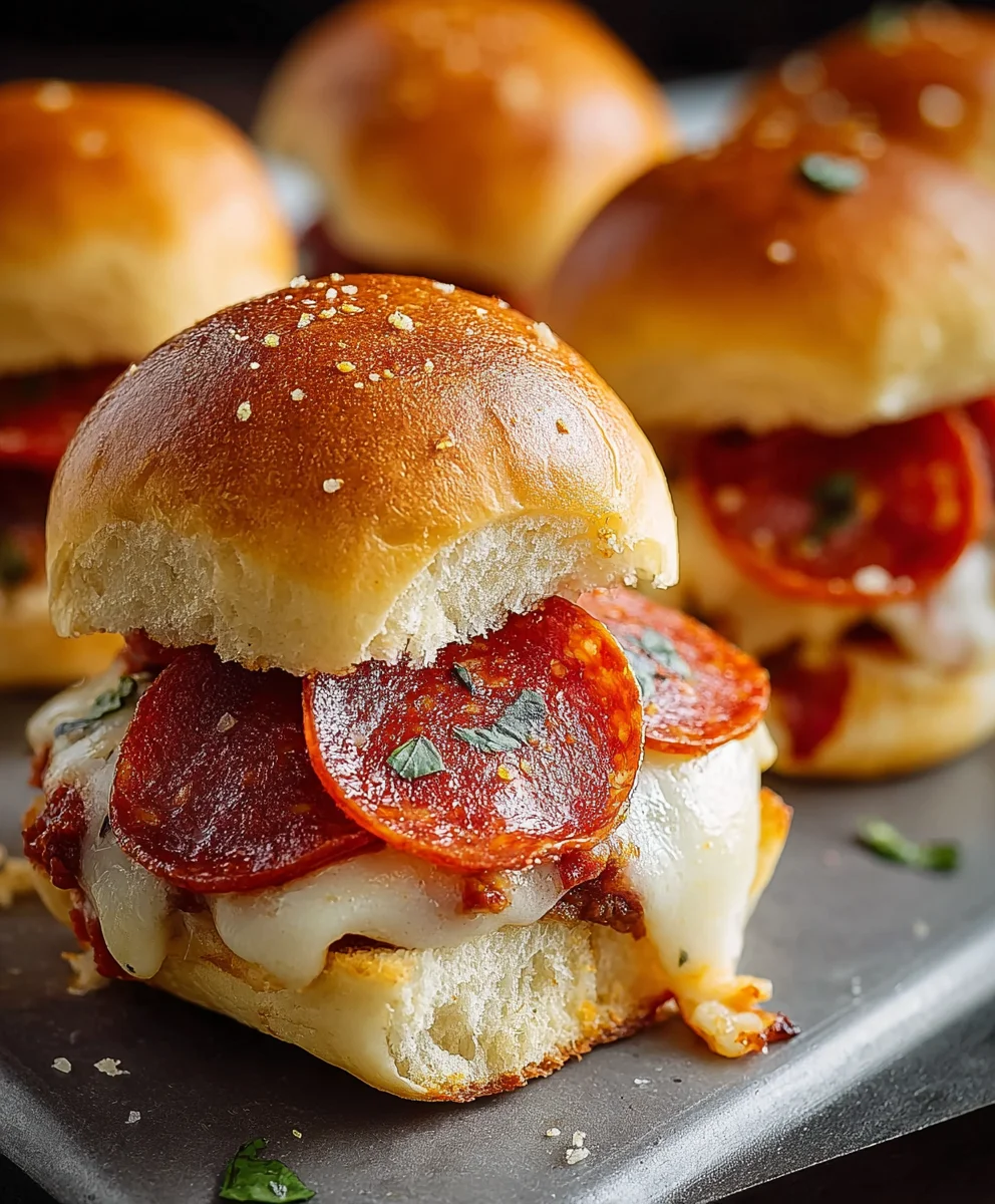 Beef Beef Pepperoni Pizza Sliders- Easy & Delicious Recipe