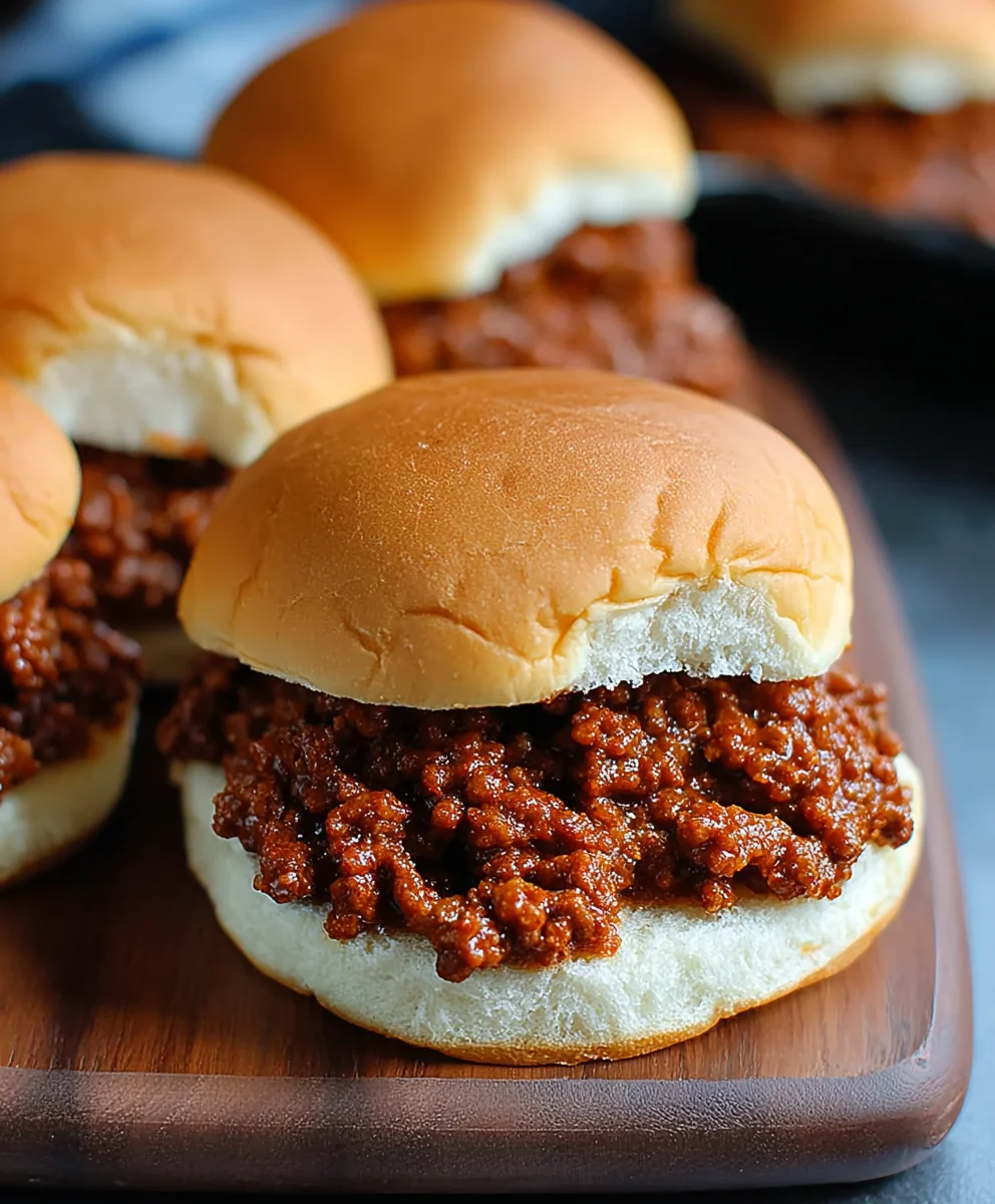 Easy Homemade Sloppy Joe Beef Sandwiches - Quick & Delicious