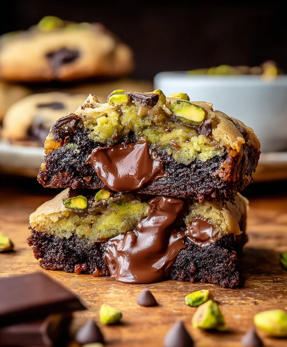 Pistachio Brookies-Nutty Chocolate Bliss Recipe