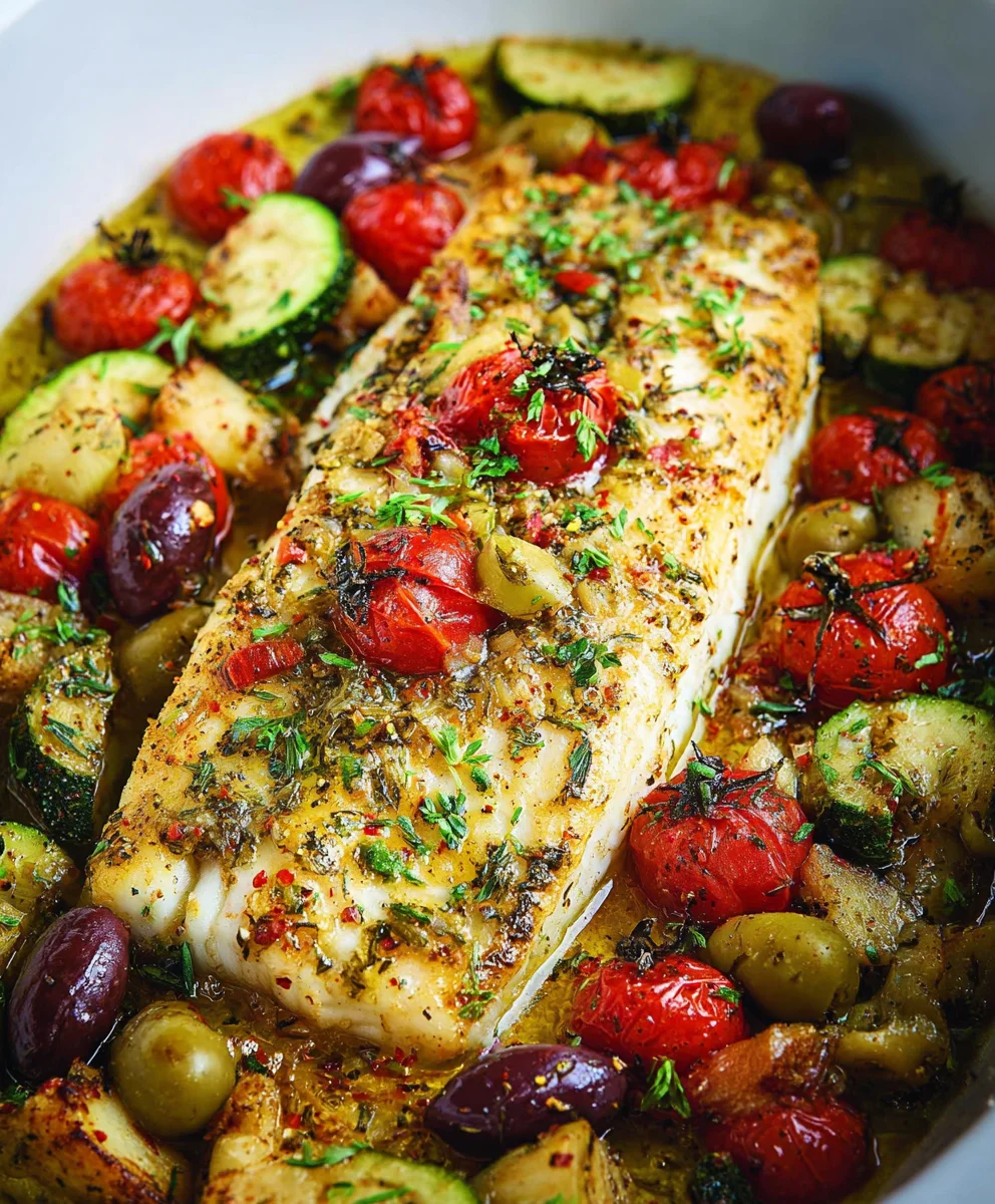 Easy Mediterranean Baked Fish Recipe