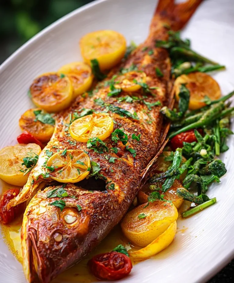 Oven Baked Whole Yellowtail Snapper Recipe – Easy & Delicious