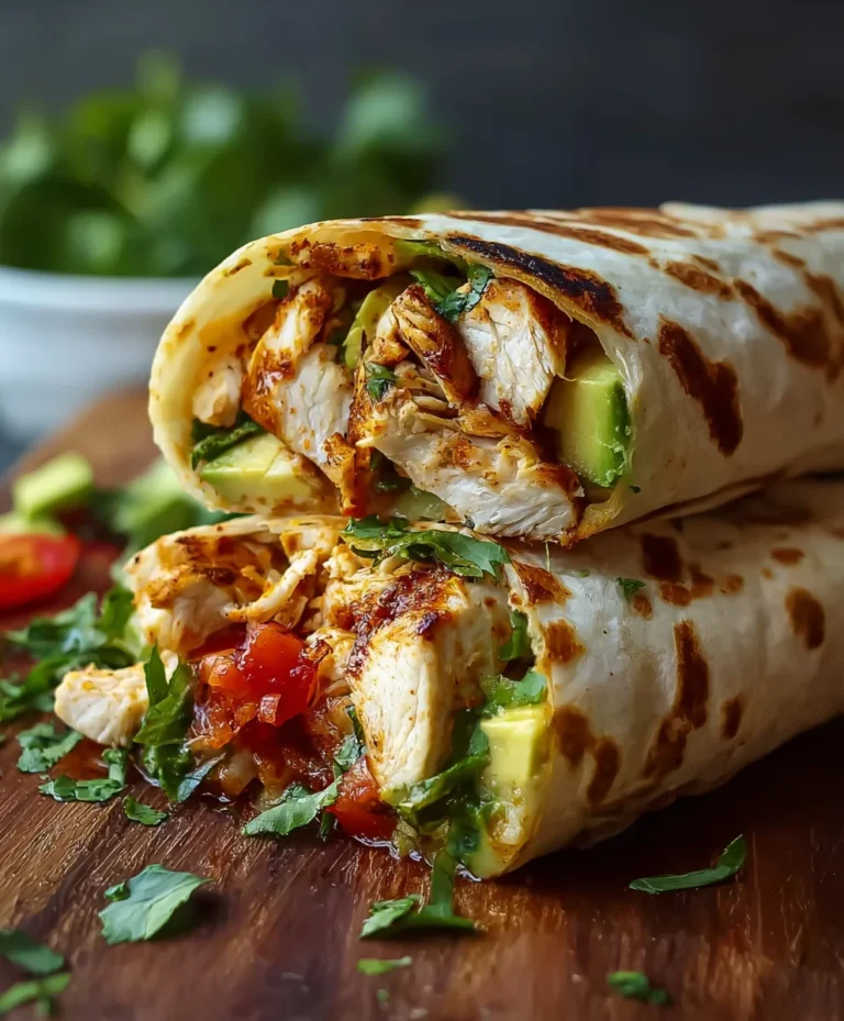 Easy Chicken Avocado Wrap Recipe-Healthy & Delicious