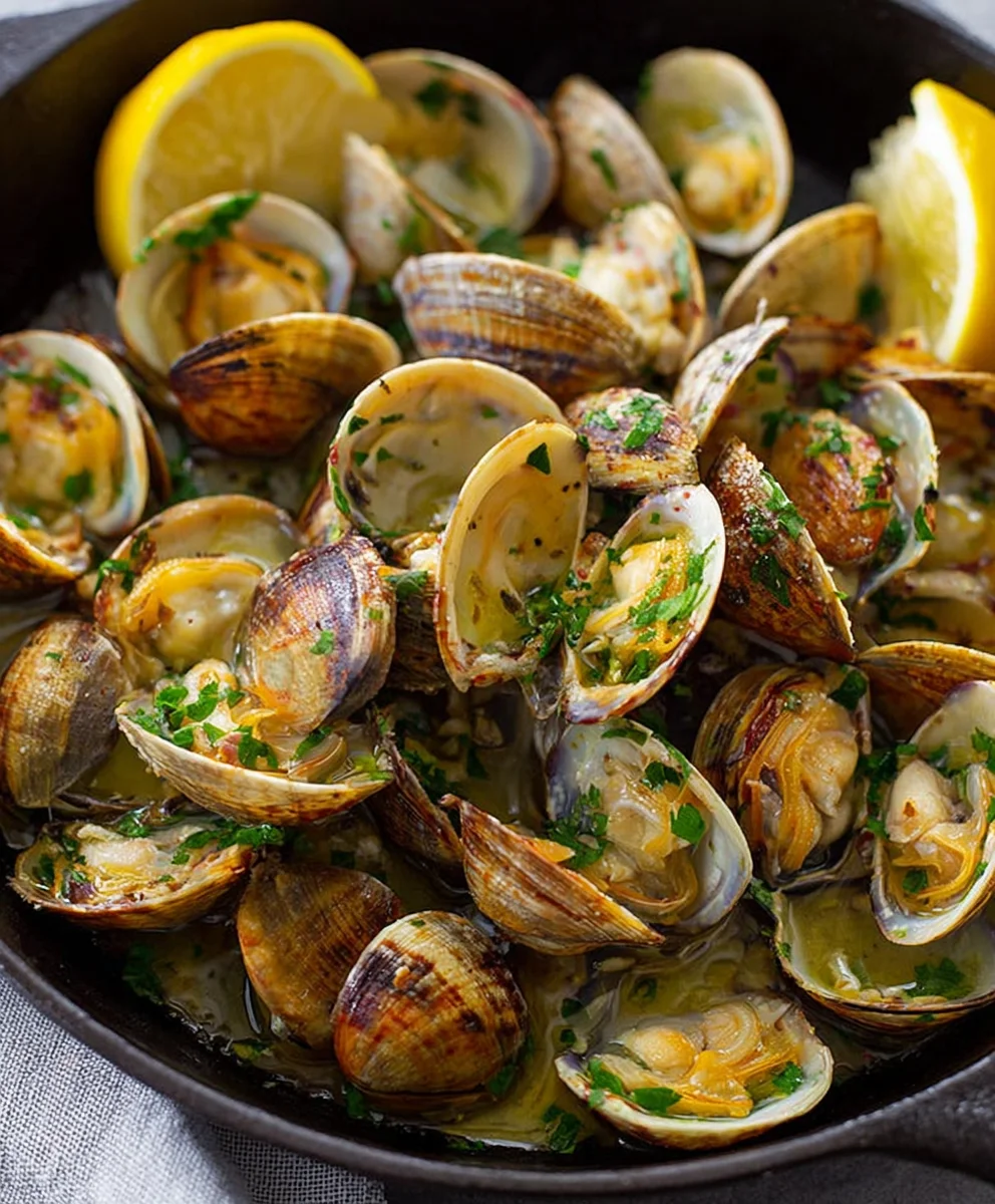 Garlic Butter Sauteed Clams - Easy Seafood Appetizer