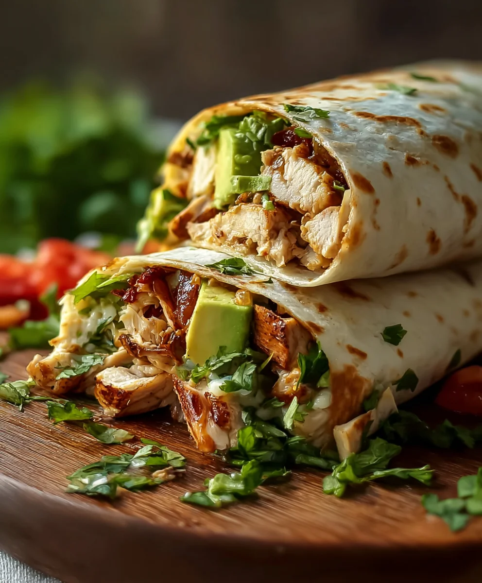 Easy Chicken Avocado Wrap Recipe-Healthy & Delicious