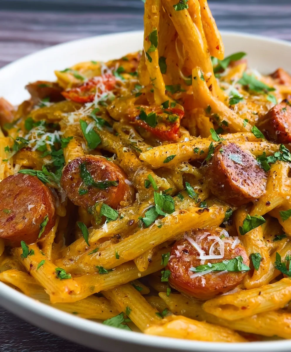 One Pot Creamy Beef Cajun Pasta - Quick & Easy