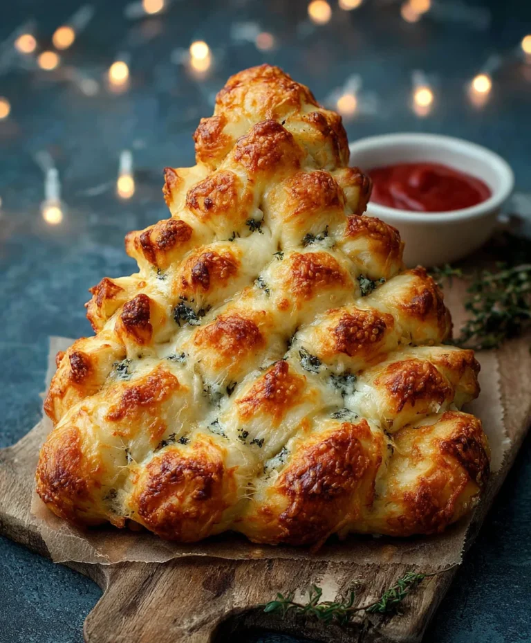 Cheesy Christmas Tree Bread – Festive & Fun Recipe