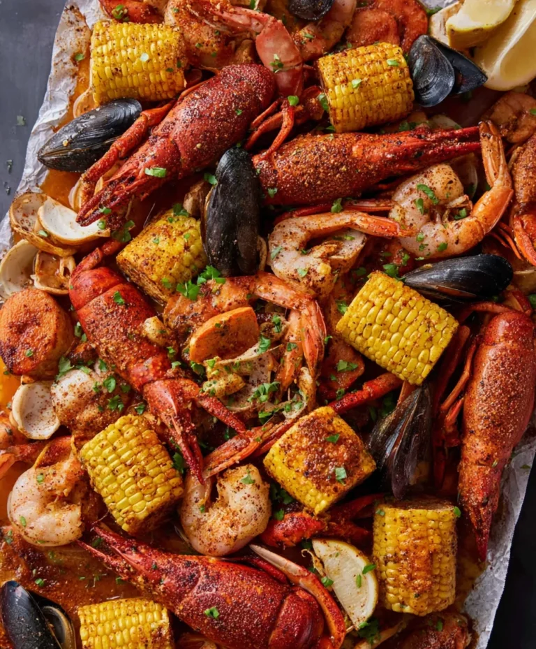 Spicy Cajun Seafood Boil- Garlic Butter Recipe