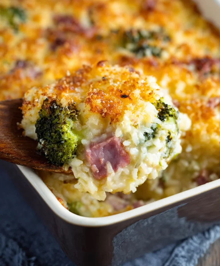 Beef Beef Ham Casserole Broccoli Rice Delight