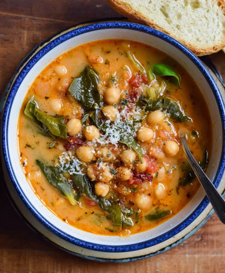 Hearty Tuscan Garbanzo Bean Soup Recipe