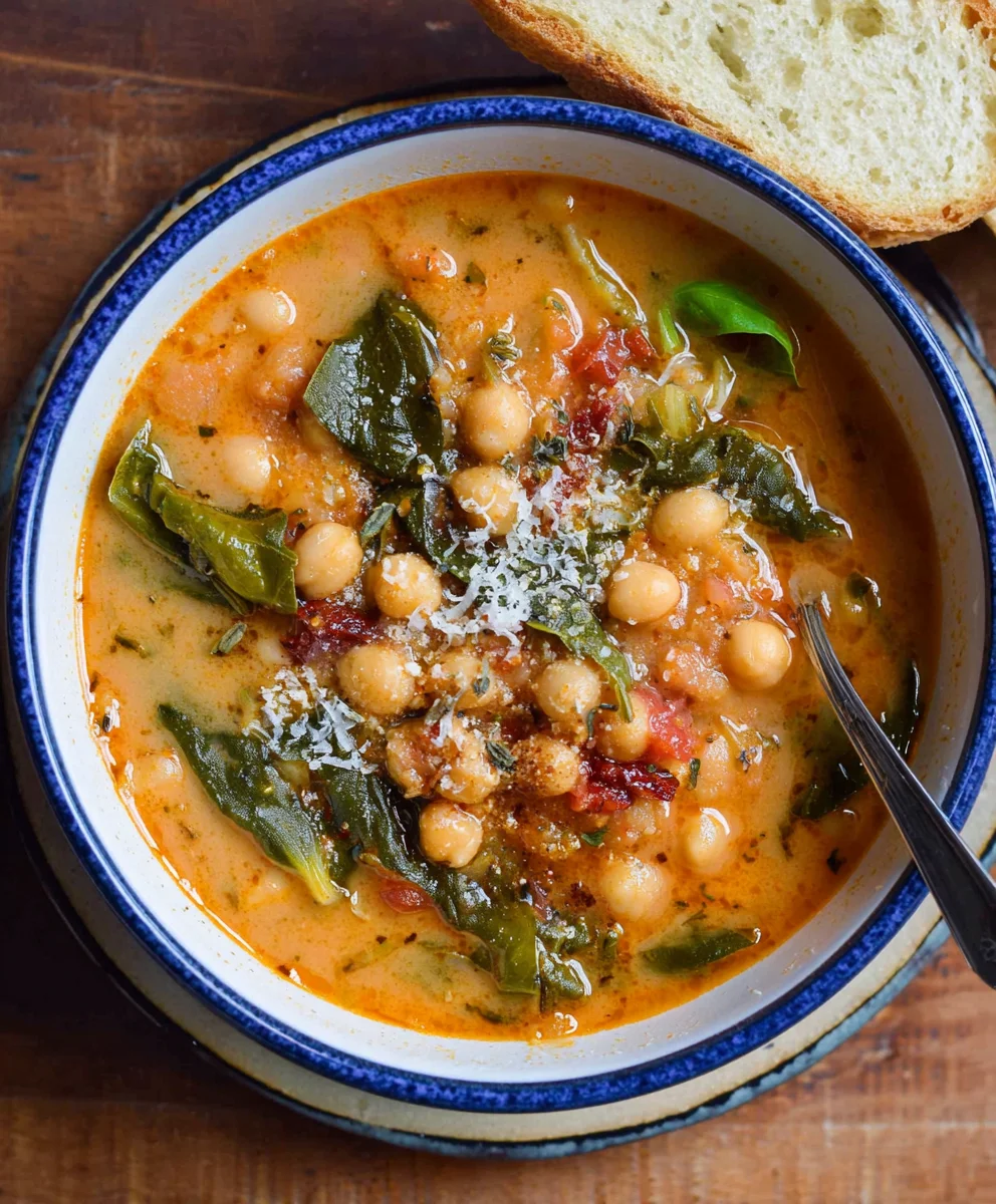 Hearty Tuscan Garbanzo Bean Soup Recipe