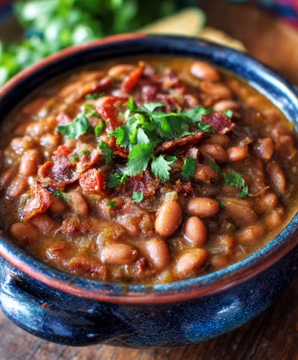 Frijoles Charros - Hearty Beef Pinto Beans Recipe