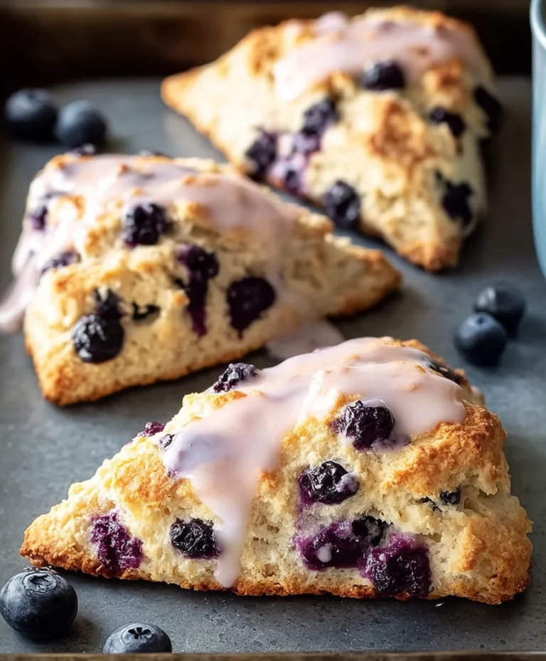 Fluffy Blueberry Scones-Easy Homemade Recipe