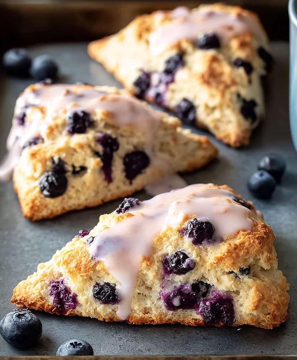 Fluffy Blueberry Scones-Easy Homemade Recipe