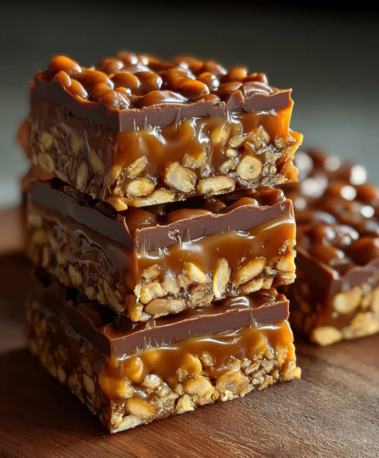 Caramel Fudge Crunch Bars- Easy Sweet Treat