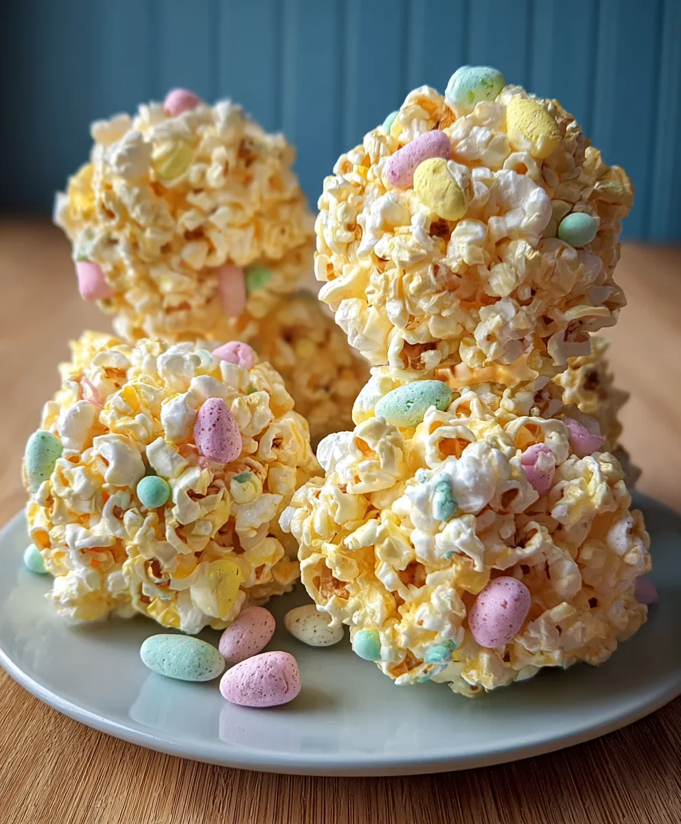 Easy Easter Popcorn Balls - Fun Treat Recipe