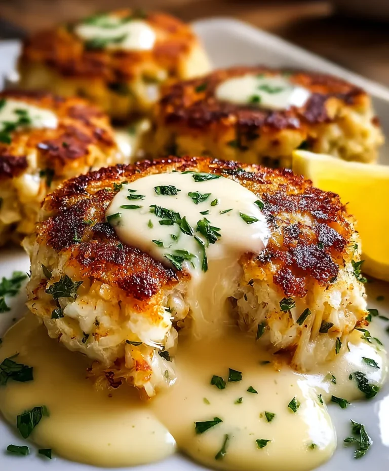 Cheddar Bay Crab Cakes-Lemon Butter Drizzle Recipe