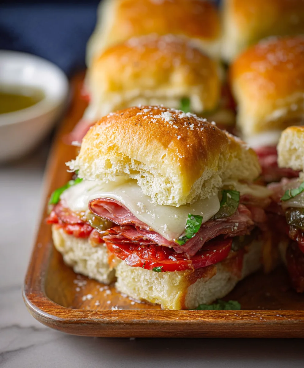 Spicy Beef Italian Sub Sliders-Easy Game Day Bites