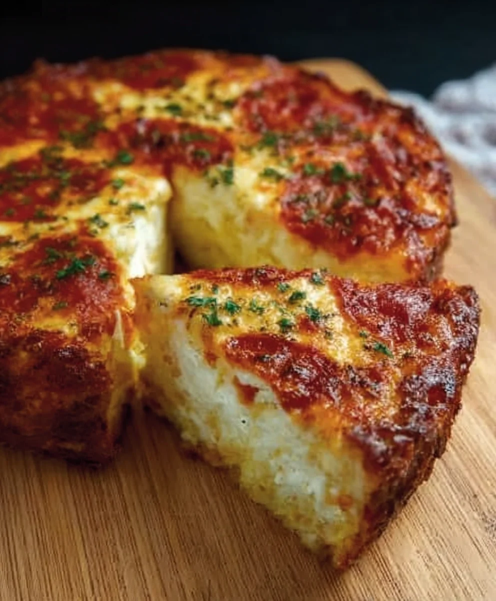 Pizza Cottage Cheese Bake - Easy & Delicious