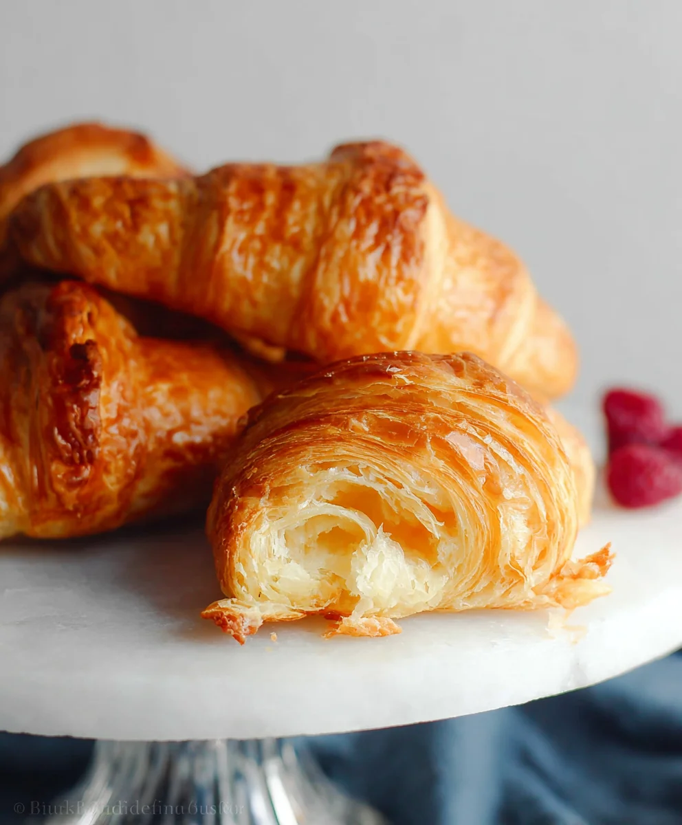 Flaky Homemade Croissants- Easy Recipe