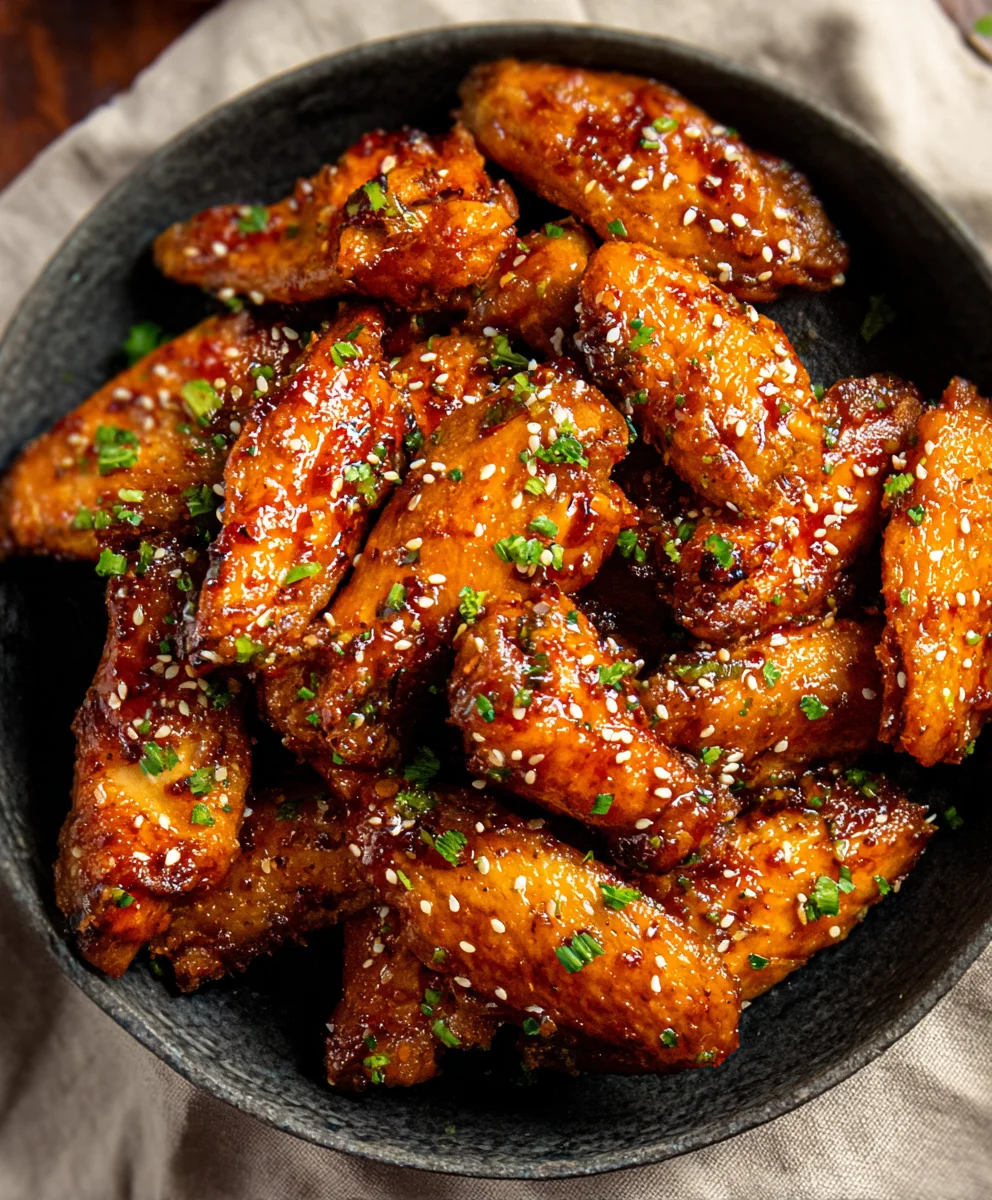 Delicious Honey Garlic Chicken Wings-Easy Recipe