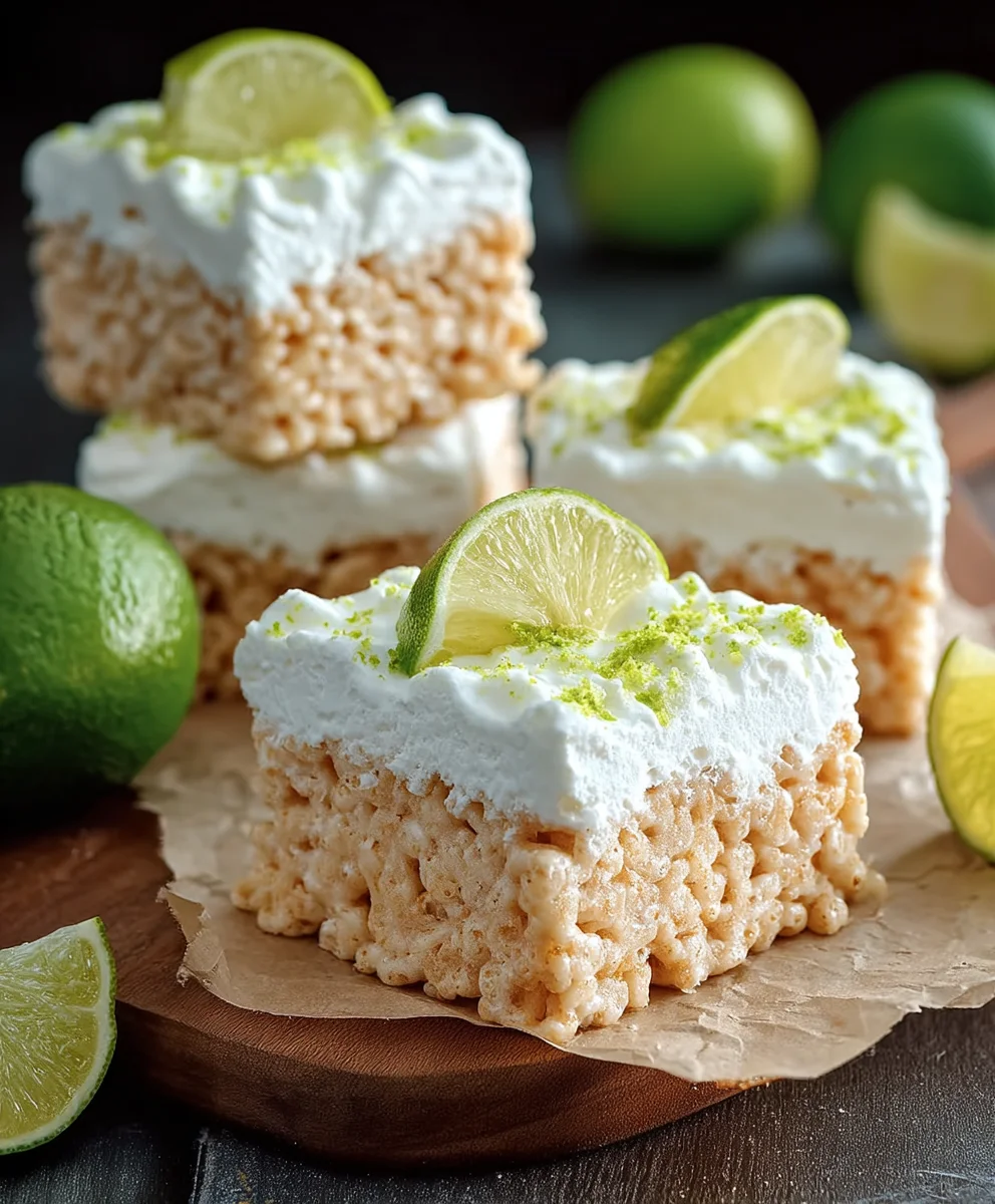 Key Lime Pie Rice Treats - Tangy & Sweet Treat