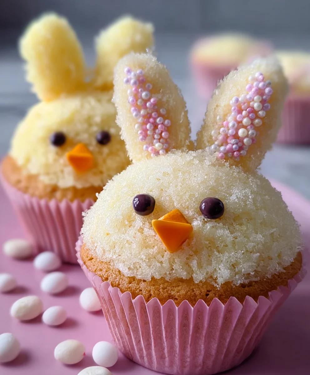 Easter Bunny Chick Cupcakes- Cute & Easy Recipe